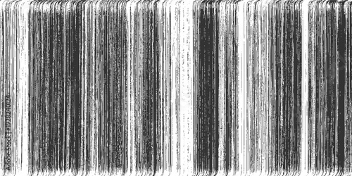 Dense vertical lines with grunge texture and subtle white speckles forming a dark abstract pattern background