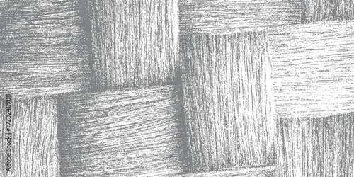 Gray woven texture with visible brush strokes and intersecting lines white fabric