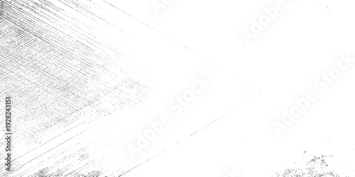 Subtle grey textured diagonal lines and scattered dots on a white background creating a distressed abstract pattern