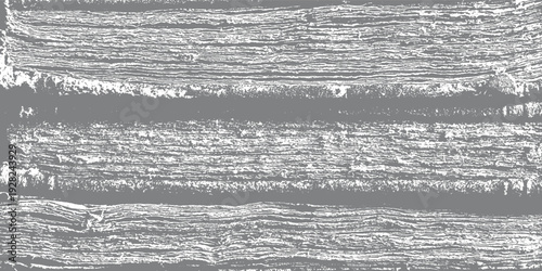 Abstract textured gray and white horizontal lines and shapes resembling wood grain or geological strata