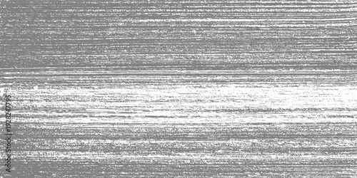 Abstract horizontal grey and white textured background with distressed linear pattern