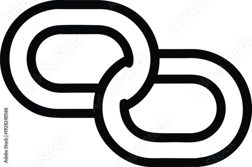 Interlocking Chain Links Symbolizing Strong Connection and Robust Unity for Networks