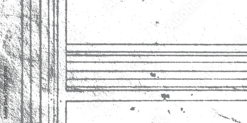 Grayscale textured background with parallel lines and speckled dots white abstract