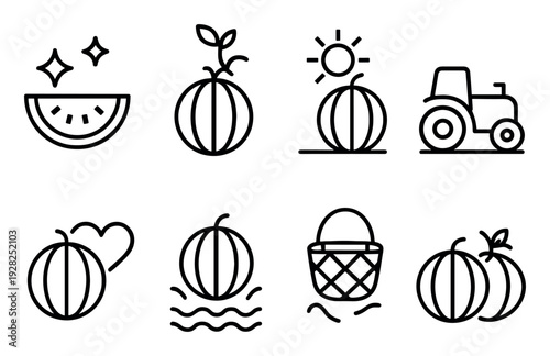 Melon Icon Set