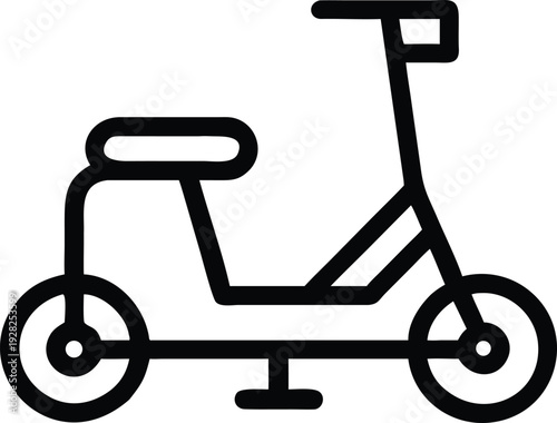 Modern personal electric scooter for convenient urban commuting and short travel