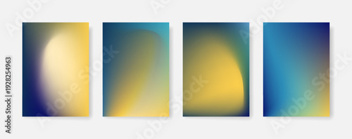 Blurred color gradient background, abstract yellow blue grain gradation texture, vector soft blue violet texture blur abstract background