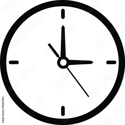 Simple analog clock illustration