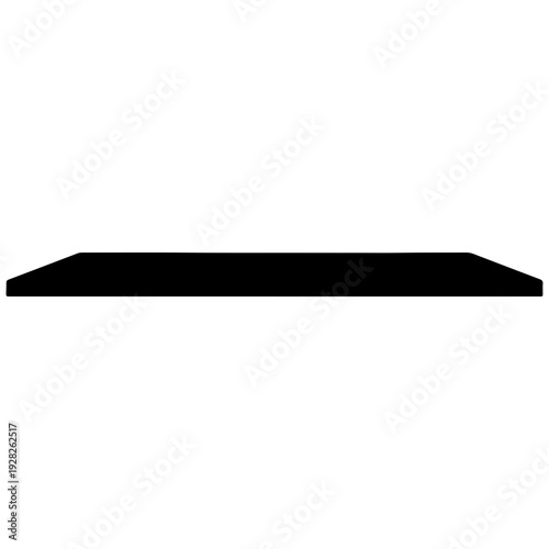 Black Silhouette of Whisk Isolated on White Background, Kitchen Utensil Design