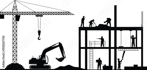 Winding road silhouette leading to a finish line flag vector illustration for business success journey and goal achievement concepts