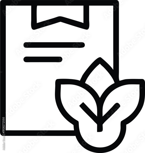 Sustainable product package showcasing eco friendly materials and natural plant elements