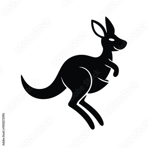 silhouette of a kangaroo