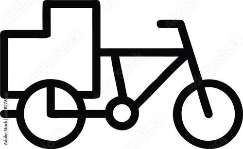 Versatile Cargo Bicycle with Large Front Compartment for Efficient Urban Deliveries and Hauling