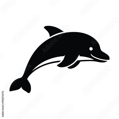 silhouette of a dolphin