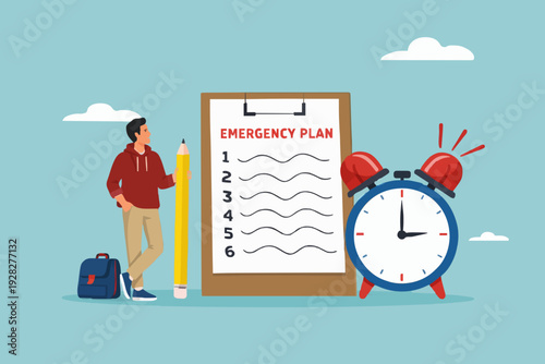 Plan and Time Concept