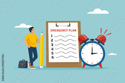 Plan and Time Concept