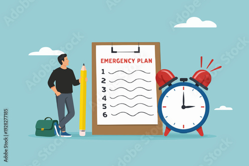 Plan and Time Concept