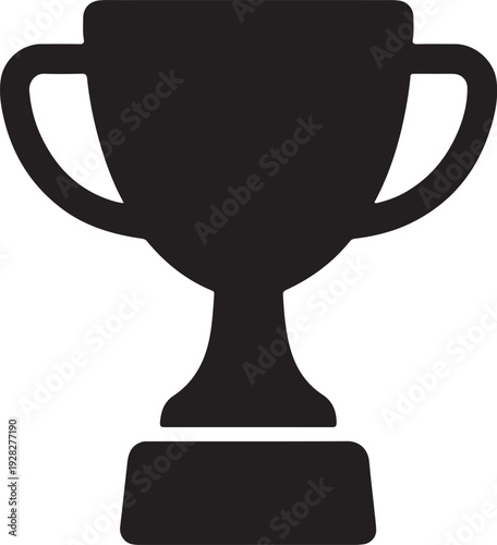 Shiny 3d illustration of a golden trophy cup isolated on black background as a metal prize for the first place champion's victory and success in a sport competition award ceremony
