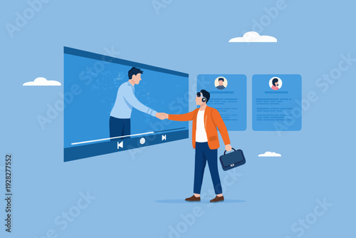 Business Meeting Online