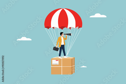 Delivery Concept With Parachute