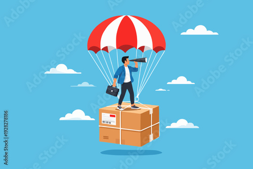 Delivery With Parachute