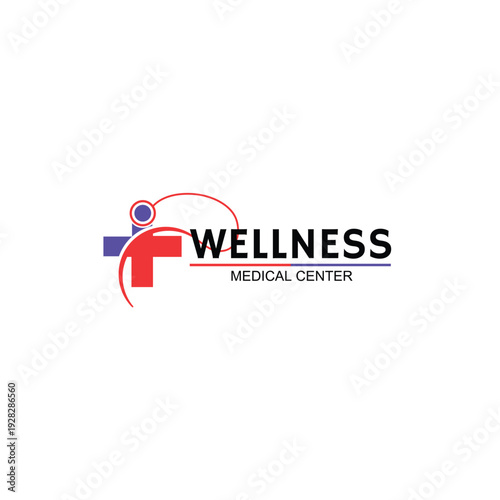 Wellness medical center logo design