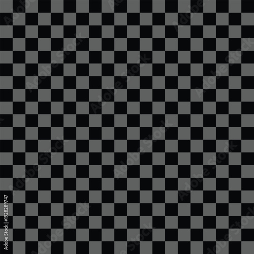 Seamless gray checkered pattern with a gradient effect on transparent background