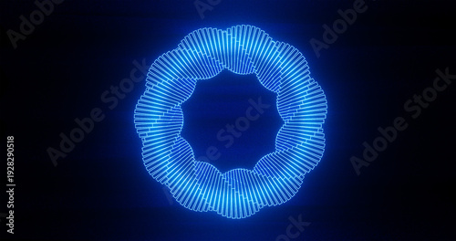 Wallpaper Mural Abstract pattern of geometric forms. 3d render.  Torontodigital.ca