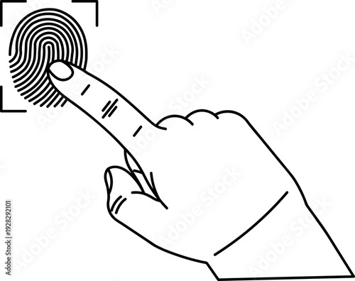Hand scanning fingerprint for secure biometric authentication