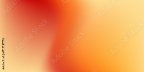 Warm orange yellow red gradient background. Autumn colored blurred wallpaper. Fall smooth gradation backdrop for banner, poster, leaflet, brochure, booklet.