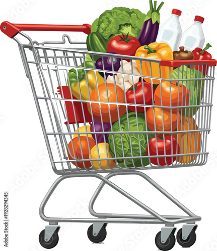 Graphic vector design of a scary Halloween scarecrow with a carved jack-o'-lantern pumpkin head wearing 