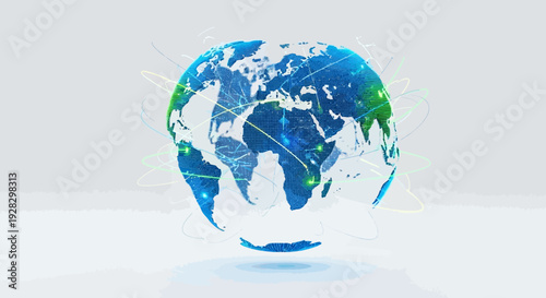 Global network earth icon