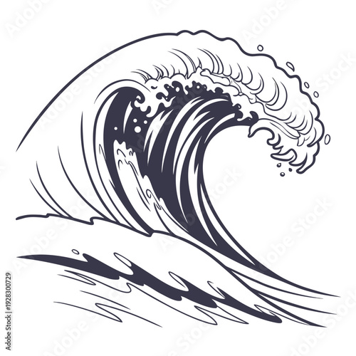 Navy blue wave crashing ocean crashing wave