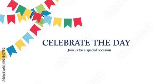 Party banner celebration vector