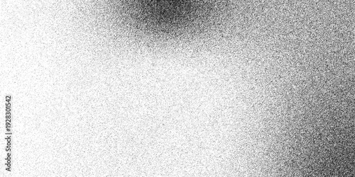Grain noise of black irregular dots and grainy halftone fade effect with sand dust particles. Abstract Seamless brushed metal texture background with a gray rough material surface. Chrome gradient 