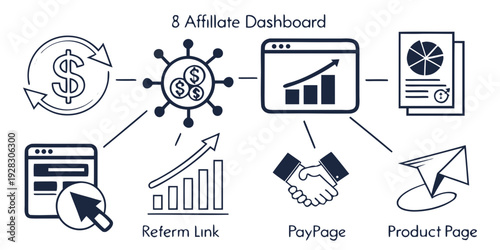Illustration of a big data analytics workflow and its components Vector