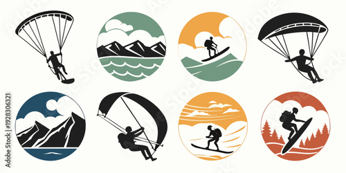 Assorted skateboard designs showcasing various styles and colors Vector