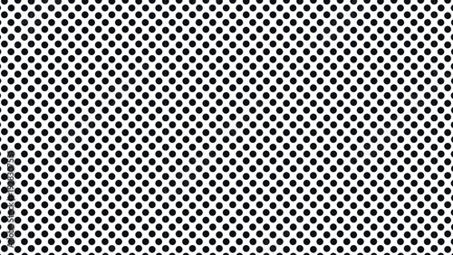 Seamless Black Polka Dot Pattern on White Background - Minimalist Classic Geometric Vector EPS for Textile Fashion and Wrapping Paper Design