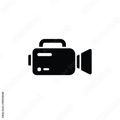 Video Camera Icon Representing Filming and Media Production