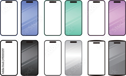 スマートフォン 表 裏 iphone 17 16 モックアップ