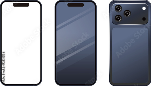 新型 スマートフォン 表 裏 iphone 17 PRO モックアップ