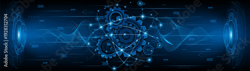 High-tech gear or mechanism technology for advanced modern engineering.
