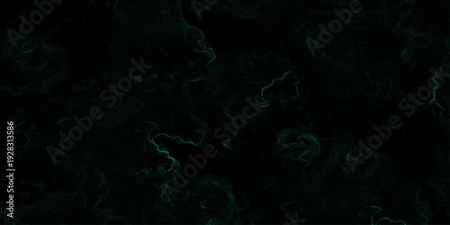 Vector Dark, textured background with abstract green patterns, resembling clouds or nebulas, ideal for artistic and design purposes. Design