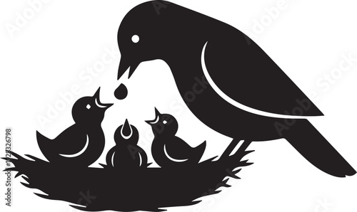 Wallpaper Mural Cute vector illustration of a funny cartoon bird penguin and a friendly dolphin swimming in the sea with fish, creating a playful nature design icon for wildlife art Torontodigital.ca