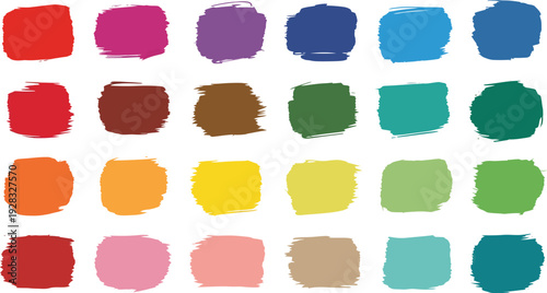 Vibrant color palette swatches