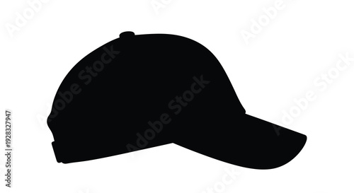 A black baseball cap shown in a striking dark silhouette