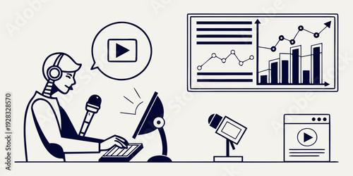 Elderly woman using a tablet to access online learning resources and video calls Vector