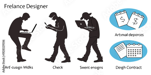 Evolution of mobile phone design from 1983 to 2013 Vector