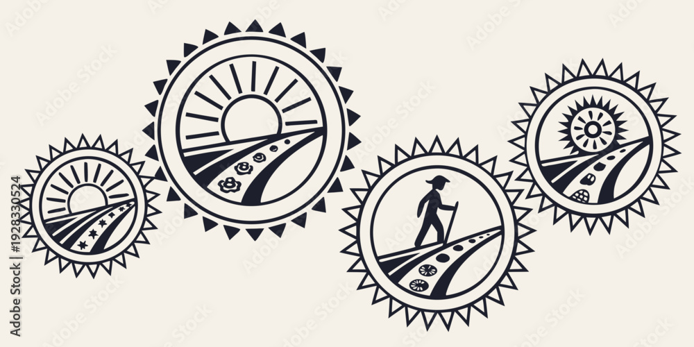 Obraz premium A collection of intricate and detailed clock faces showcasing various designs and styles Vector