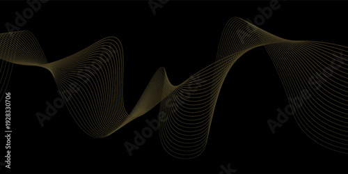 Top modern design black background with luxury golden elements vector illustration. futuristic exclusive