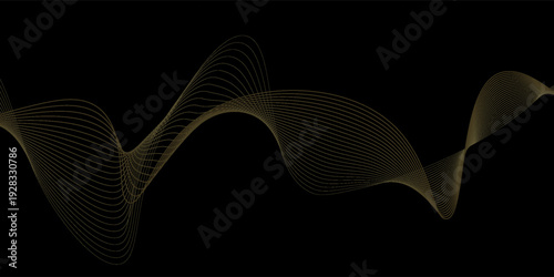 Top modern design black background with luxury golden elements vector illustration. futuristic exclusive